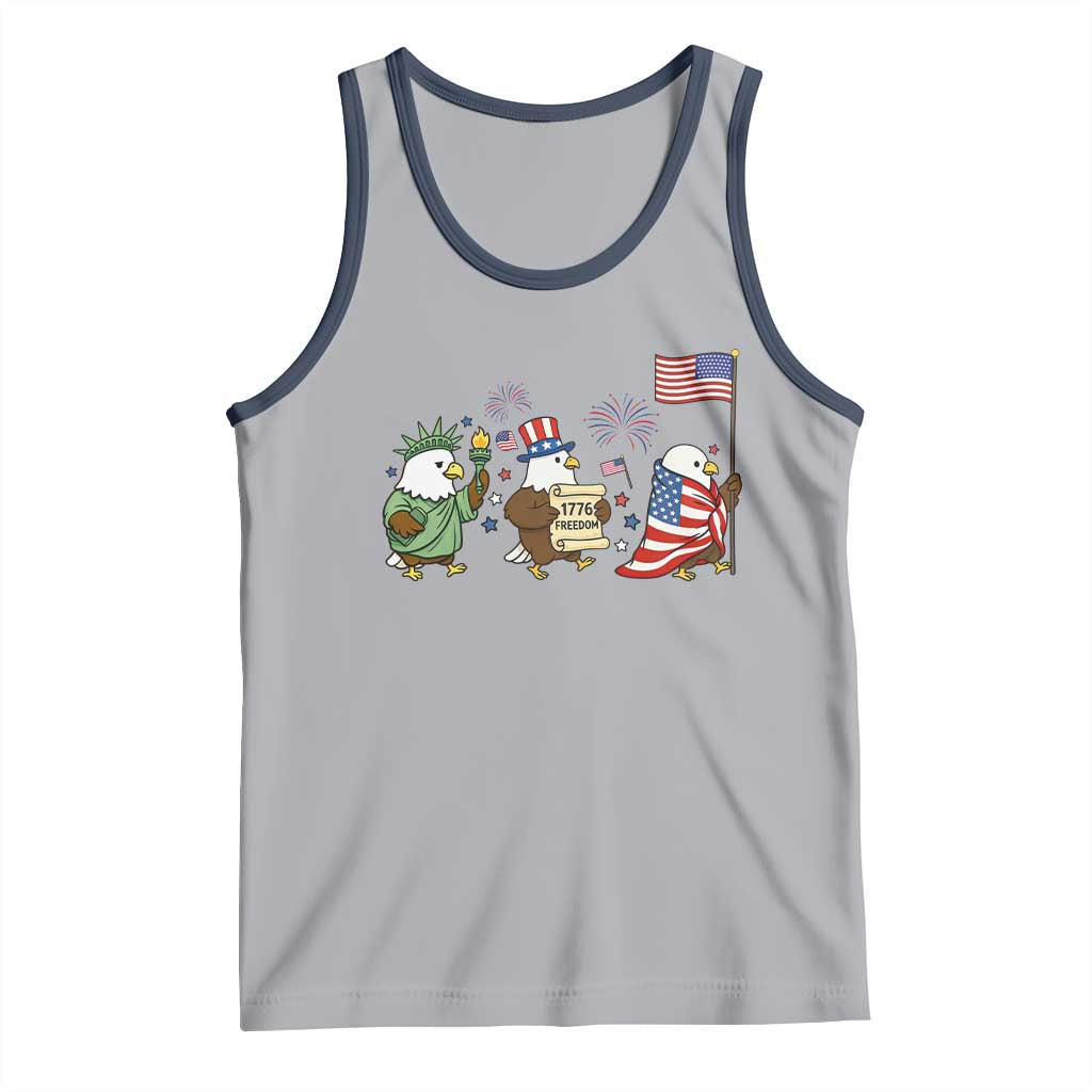 Adorable Patriotic Eagle 250 Years Of Freedom Tank Top USA Anniversary Gift