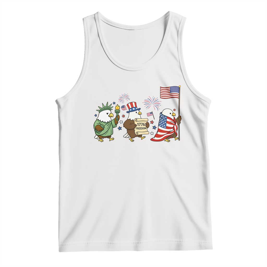 Adorable Patriotic Eagle 250 Years Of Freedom Tank Top USA Anniversary Gift