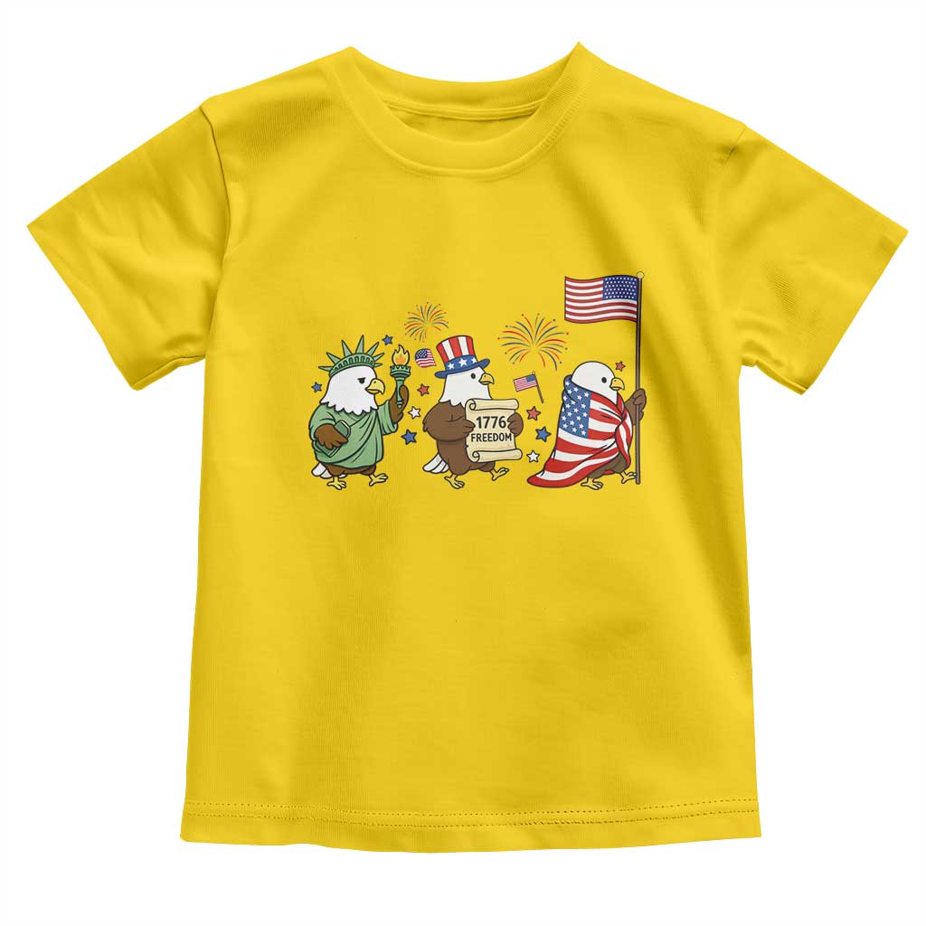 Adorable Patriotic Eagle 250 Years Of Freedom Toddler T Shirt USA Anniversary Gift