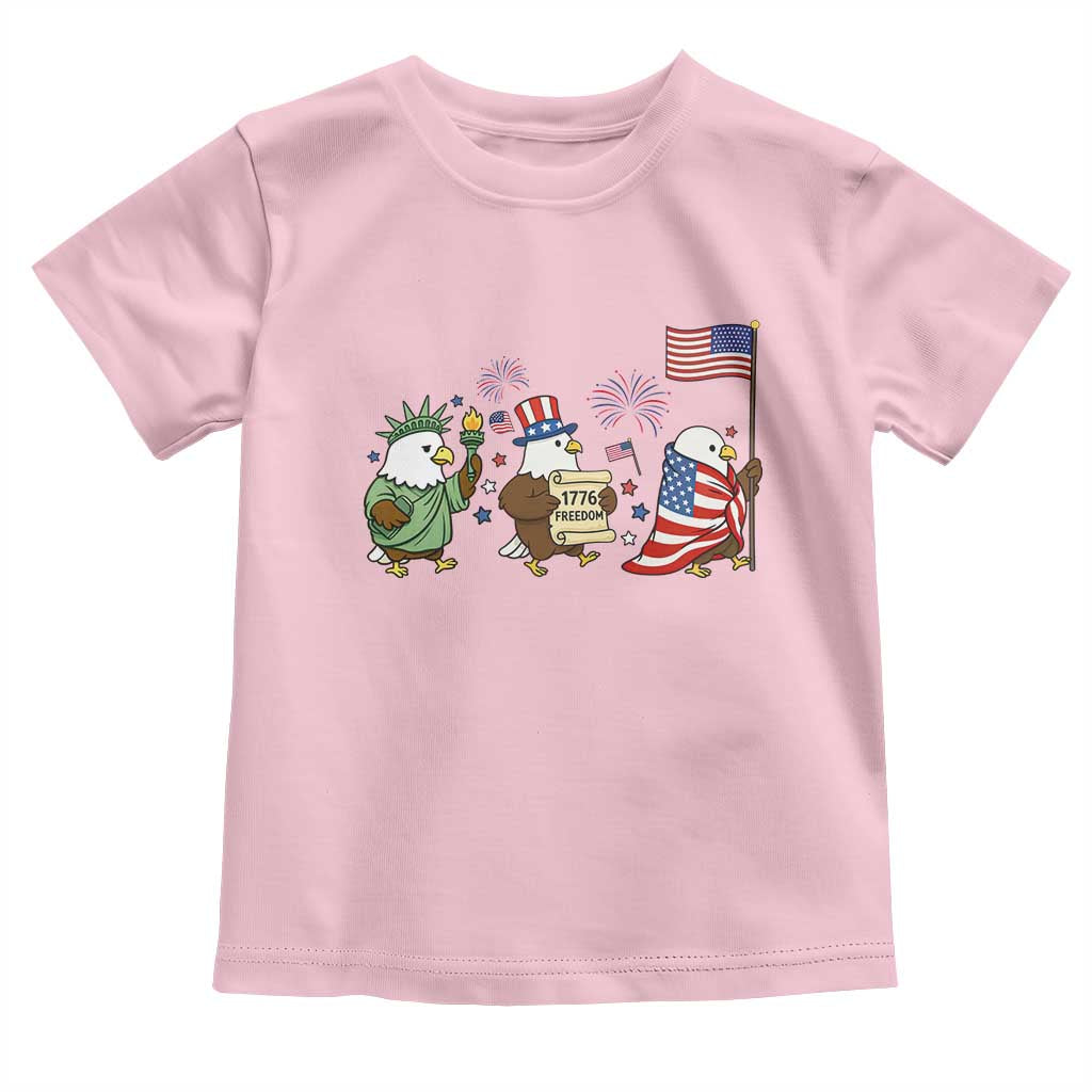 Adorable Patriotic Eagle 250 Years Of Freedom Toddler T Shirt USA Anniversary Gift