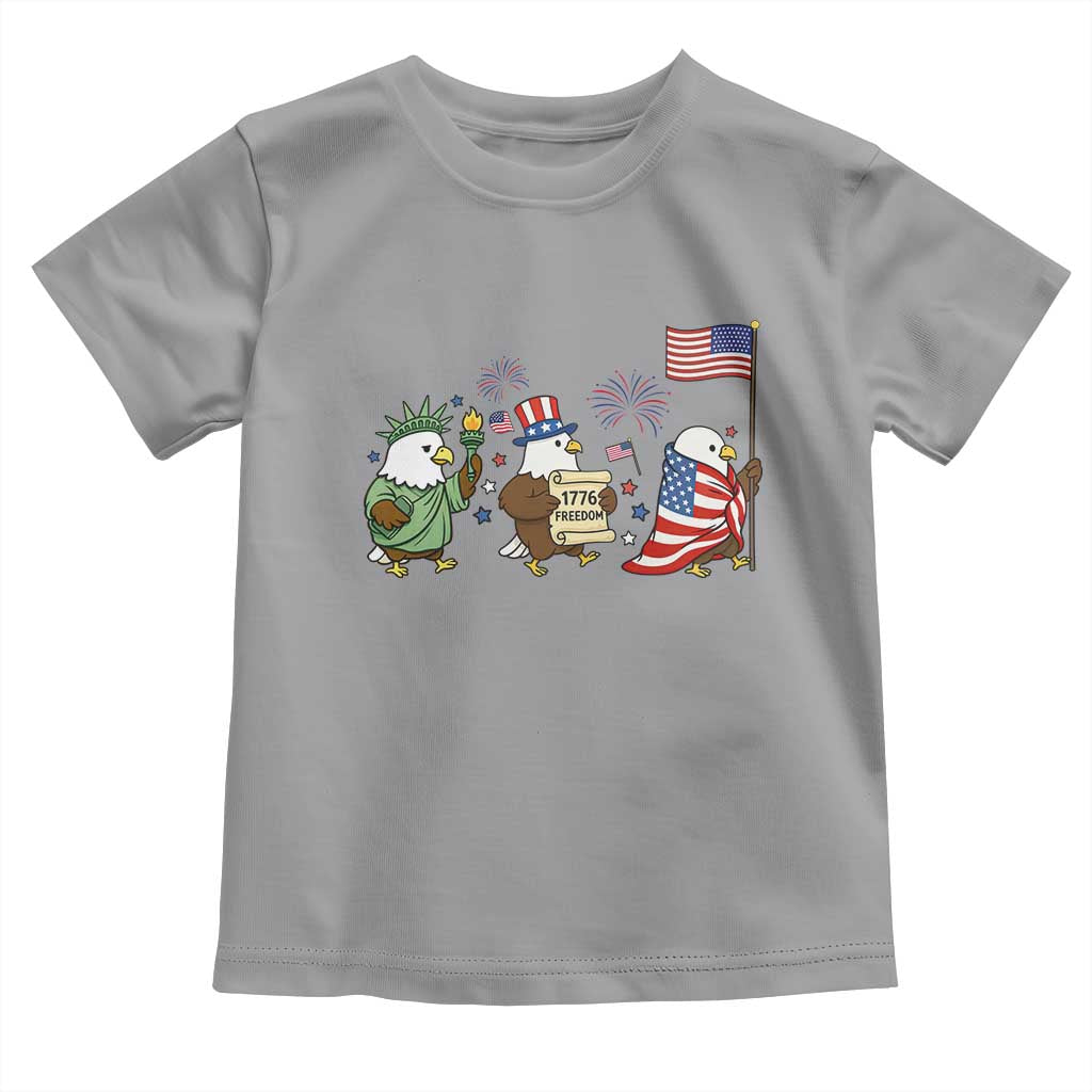 Adorable Patriotic Eagle 250 Years Of Freedom Toddler T Shirt USA Anniversary Gift