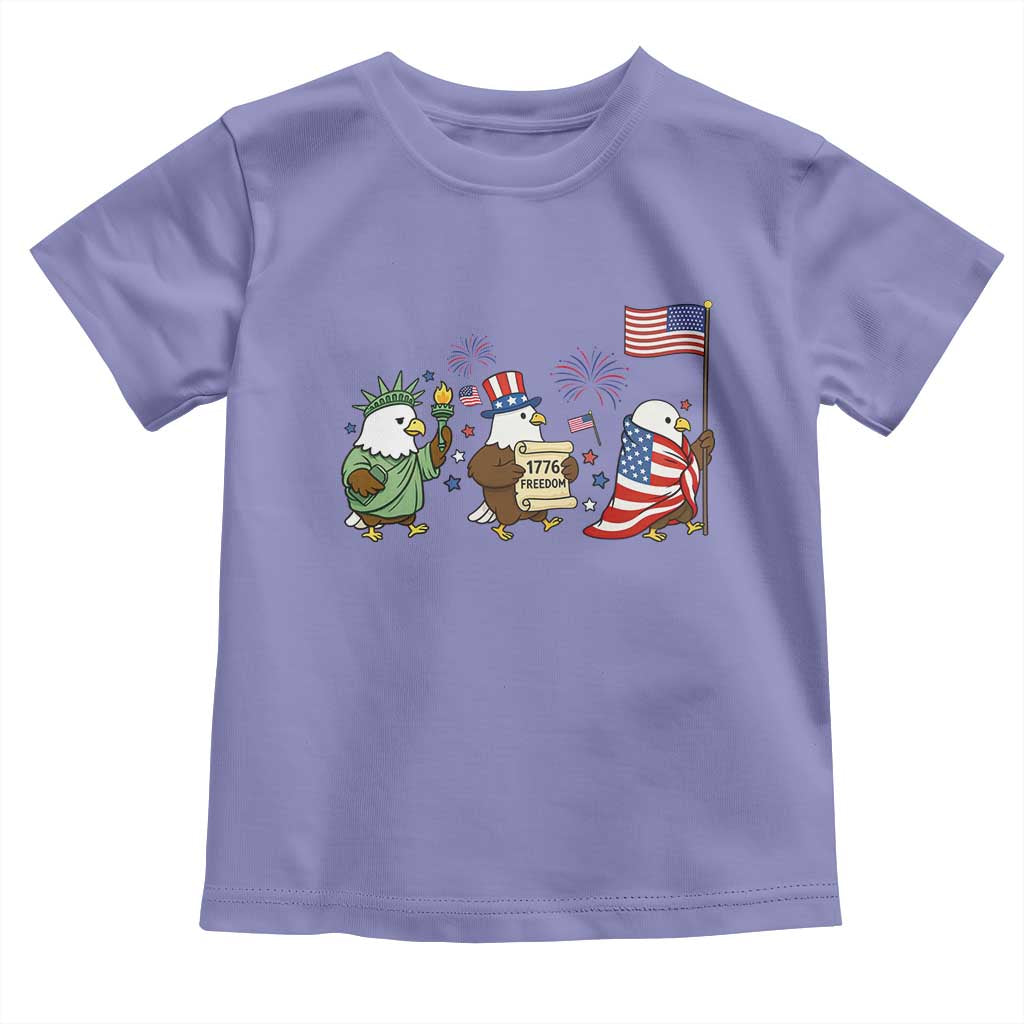Adorable Patriotic Eagle 250 Years Of Freedom Toddler T Shirt USA Anniversary Gift