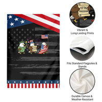 Adorable Patriotic Eagle 250 Years Of Freedom Garden Flag USA Anniversary Gift