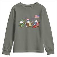 Adorable Patriotic Eagle 250 Years Of Freedom Youth Sweatshirt USA Anniversary Gift