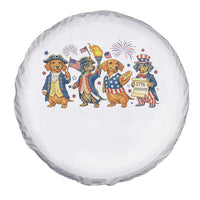 Patriotic Wiener Dog 250th Anniversary Spare Tire Cover Dachshund Lover Gift