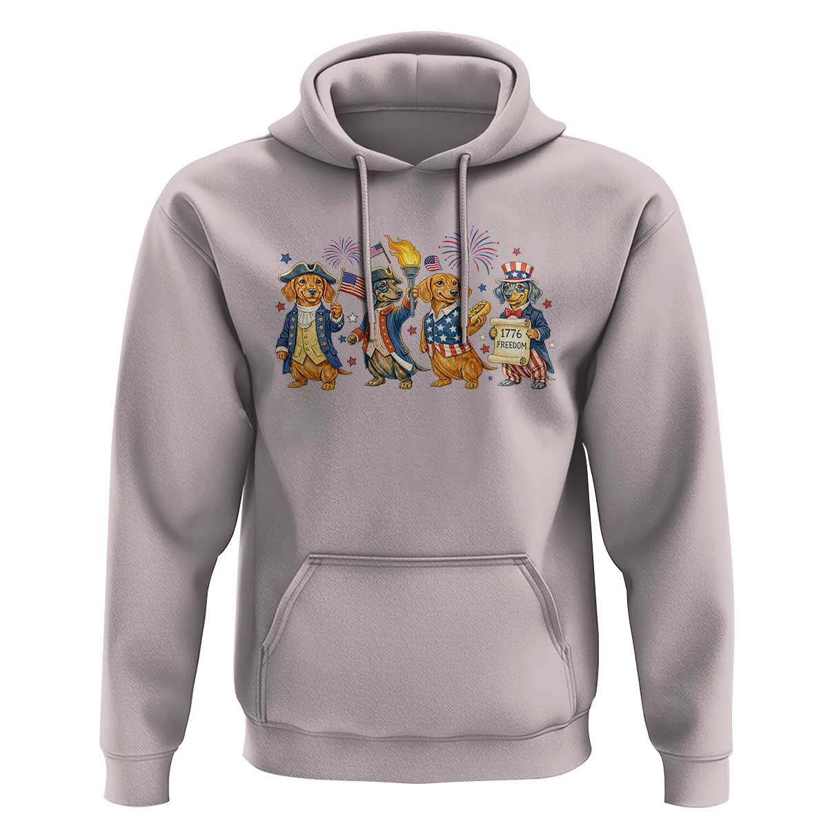 Patriotic Wiener Dog 250th Anniversary Hoodie Dachshund Lover Gift