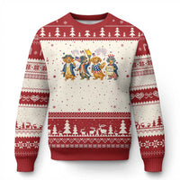Patriotic Wiener Dog 250th Anniversary Ugly Christmas Sweater Dachshund Lover Gift