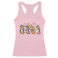 Patriotic Wiener Dog 250th Anniversary Racerback Tank Top Dachshund Lover Gift