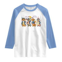 Patriotic Wiener Dog 250th Anniversary Raglan Shirt Dachshund Lover Gift
