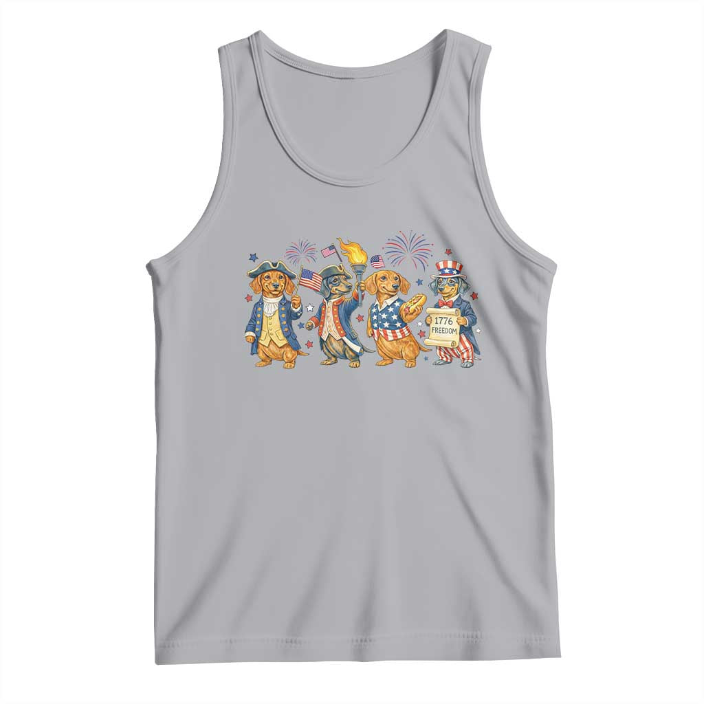 Patriotic Wiener Dog 250th Anniversary Tank Top Dachshund Lover Gift