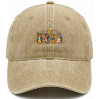 Patriotic Wiener Dog 250th Anniversary Washed Cotton Baseball Cap Dachshund Lover Gift