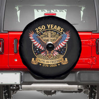 Faith And Freedom 250 Years Spare Tire Cover Patriotic Eagle Cross Gift