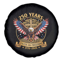 Faith And Freedom 250 Years Spare Tire Cover Patriotic Eagle Cross Gift