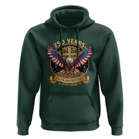 Faith And Freedom 250 Years Hoodie Patriotic Eagle Cross Gift