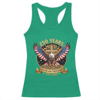 Faith And Freedom 250 Years Racerback Tank Top Patriotic Eagle Cross Gift