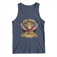 Faith And Freedom 250 Years Tank Top Patriotic Eagle Cross Gift