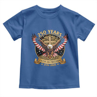 Faith And Freedom 250 Years Toddler T Shirt Patriotic Eagle Cross Gift