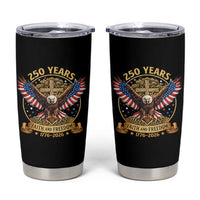 Faith And Freedom 250 Years Tumbler Cup Patriotic Eagle Cross Gift