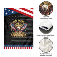 Faith And Freedom 250 Years Garden Flag Patriotic Eagle Cross Gift