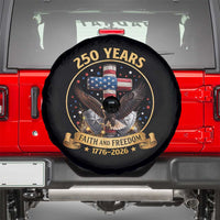 Christian Patriotic Eagle Cross Spare Tire Cover 250 Years Faith And Freedom USA Gift
