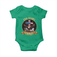 Christian Patriotic Eagle Cross Baby Onesie 250 Years Faith And Freedom USA Gift