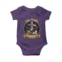 Christian Patriotic Eagle Cross Baby Onesie 250 Years Faith And Freedom USA Gift