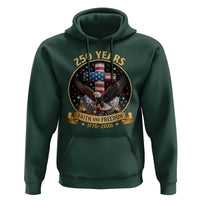 Christian Patriotic Eagle Cross Hoodie 250 Years Faith And Freedom USA Gift