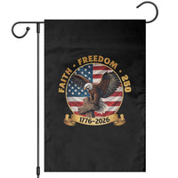 250 Years Faith And Freedom Garden Flag Patriotic Eagle Cross American Pride Gift