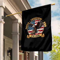 250 Years Faith And Freedom Garden Flag Patriotic Eagle Cross American Pride Gift