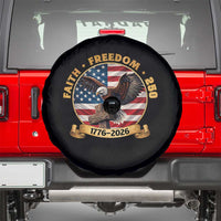 250 Years Faith And Freedom Spare Tire Cover Patriotic Eagle Cross American Pride Gift