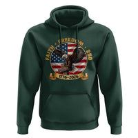 250 Years Faith And Freedom Hoodie Patriotic Eagle Cross American Pride Gift