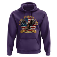 250 Years Faith And Freedom Hoodie Patriotic Eagle Cross American Pride Gift