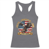 250 Years Faith And Freedom Racerback Tank Top Patriotic Eagle Cross American Pride Gift
