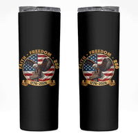 250 Years Faith And Freedom Skinny Tumbler Patriotic Eagle Cross American Pride Gift