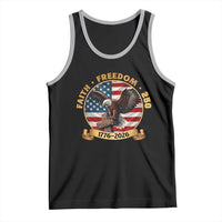 250 Years Faith And Freedom Tank Top Patriotic Eagle Cross American Pride Gift