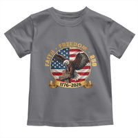 250 Years Faith And Freedom Toddler T Shirt Patriotic Eagle Cross American Pride Gift