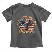 250 Years Faith And Freedom Toddler T Shirt Patriotic Eagle Cross American Pride Gift
