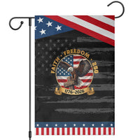 250 Years Faith And Freedom Garden Flag Patriotic Eagle Cross American Pride Gift