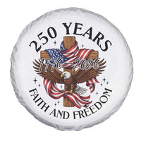 250 Years Faith And Freedom Spare Tire Cover Patriotic Christian Eagle