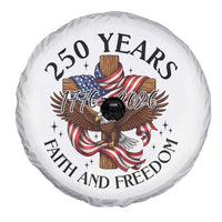 250 Years Faith And Freedom Spare Tire Cover Patriotic Christian Eagle