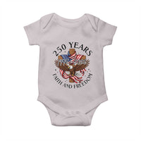 250 Years Faith And Freedom Baby Onesie Patriotic Christian Eagle