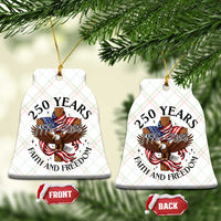 250 Years Faith And Freedom Ceramic Ornament Patriotic Christian Eagle