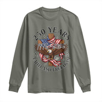 250 Years Faith And Freedom Long Sleeve Shirt Patriotic Christian Eagle