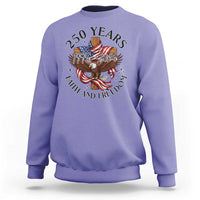 250 Years Faith And Freedom Sweatshirt Patriotic Christian Eagle