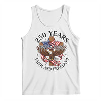 250 Years Faith And Freedom Tank Top Patriotic Christian Eagle