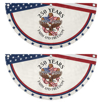 250 Years Faith And Freedom Patriotic Fan Flag Christian Eagle Gift
