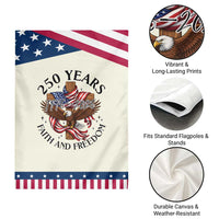 250 Years Faith And Freedom Patriotic Handheld Flag Patriotic Christian Eagle TS12