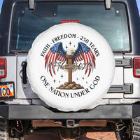 Patriotic Eagle Cross One Nation Under God Spare Tire Cover 250th Anniversary