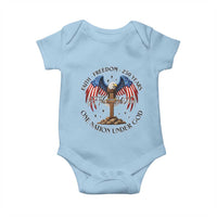 Patriotic Eagle Cross One Nation Under God Baby Onesie 250th Anniversary