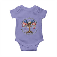 Patriotic Eagle Cross One Nation Under God Baby Onesie 250th Anniversary